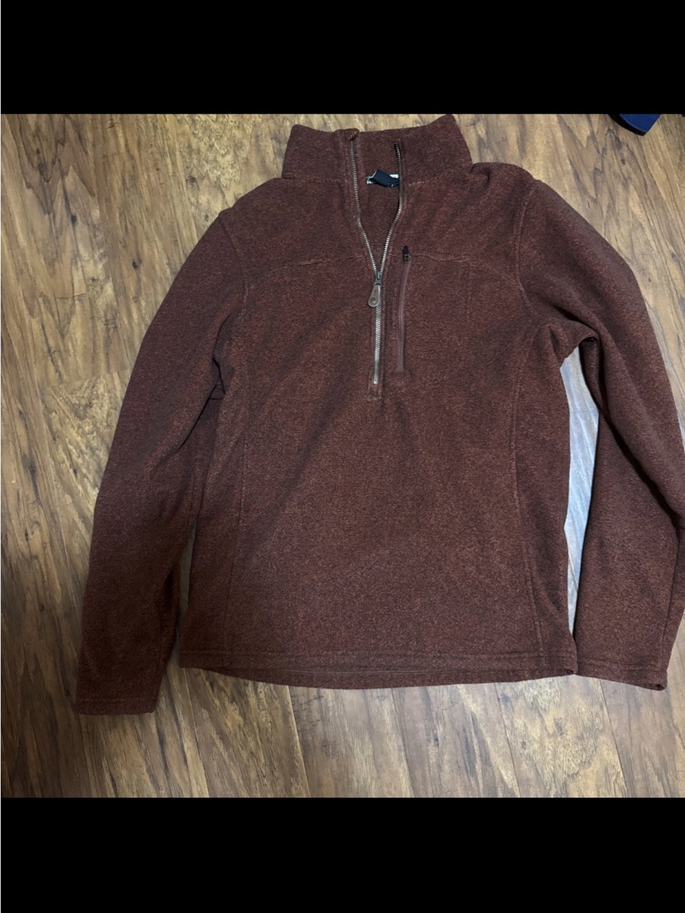 Adventure Gear Sherpa Men's Brown Quarter-Zip Pullover Sweater- M